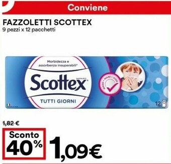 Coop Scottex Fazzoletti offerta