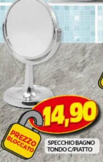 Risparmio Casa Specchio Bagno Tondo C/Piatto offerta