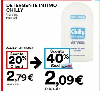 Coop Chilly Detergente intimo offerta