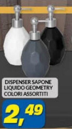 Risparmio Casa Dispenser Sapone Liquido Geometry Colori Assortiti offerta