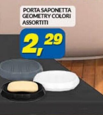 Risparmio Casa Porta Saponetta Geometry Colori Assortiti offerta
