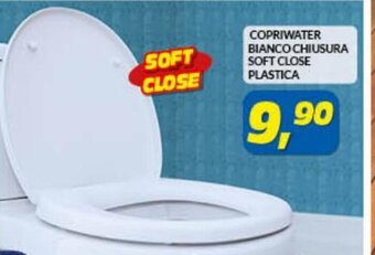 Copriwater Bianco Chiusura Soft Close Plastica