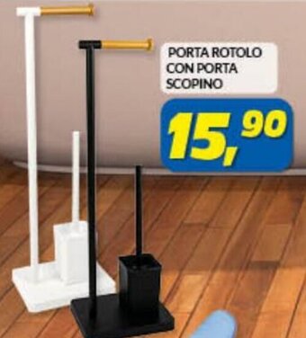 Porta Rotolo con Porta Scopino