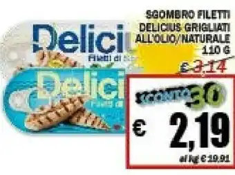 EMMEpiù Delicius Filetti di sgombro offerta