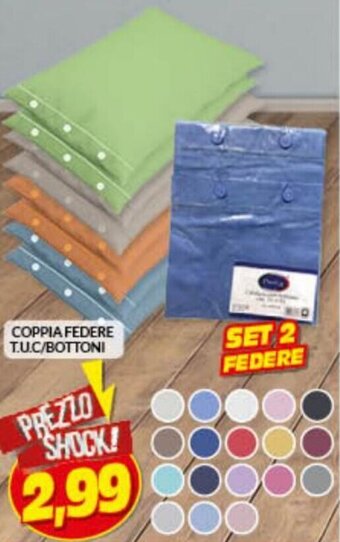 Risparmio Casa Coppia Federe T.U.C./Bottoni offerta