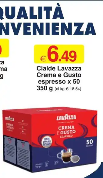 Cialde Lavazza Crema e Gusto espresso x 50 350 g