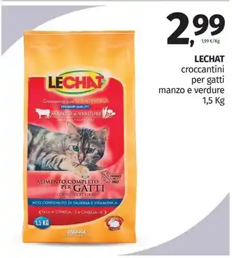 Pam Le chat Croccantini Per Gatti Manzo E Verdure 1,5 Kg offerta
