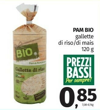 Pam Pam & Panorama - Gallette Di Riso Bio 120 G(ml) offerta
