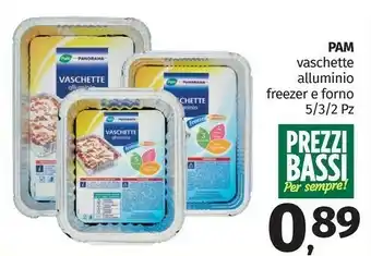 Pam Pam Vaschette Alluminio Freezer E Forno 5/3/2 Pz offerta