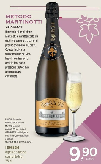 Pam I Borboni Asprinio D'aversa Spumante Brut 75 Cl offerta