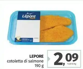 Pam Lepore mare Cotoletta Di Salmone 190 G offerta