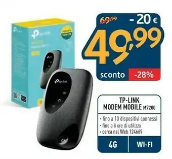 Tp Link TP-LINK M7200 Apparecchiature Di Rete Wireless Cellulare