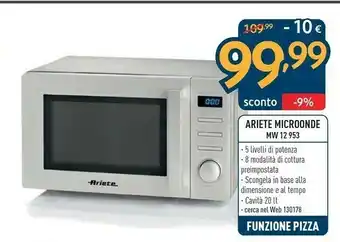Sinergy Ariete Microonde Mw 12 953 offerta