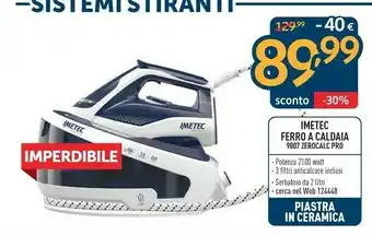 Sinergy Imetec Ferro A Caldaia 9007 Zerocalc Pro offerta