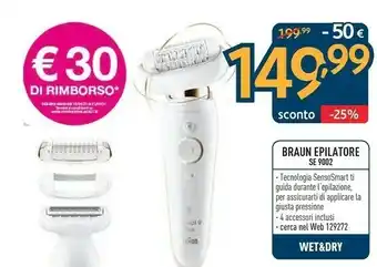 Sinergy Braun Epilatore Se 9002 offerta