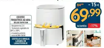 Cecotex Friggitrice Ad Aria Deluxe Rapid Sun