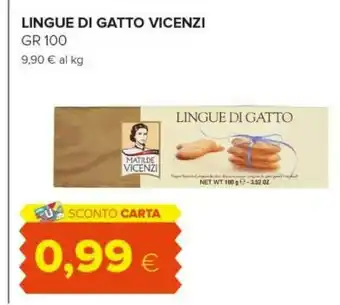 Tigre Matilde Vicenzi Lingue Di Gatto 100 G(ml) offerta