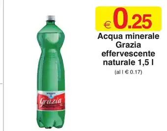 Acqua minerale Grazia effervescente naturale 1,5 L