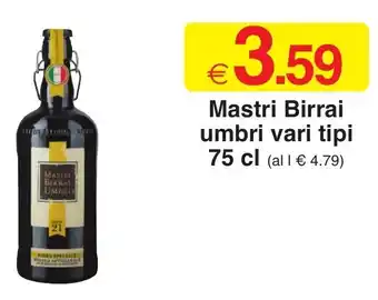 Mastri Birrai umbri vari tipi 75 cl