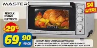 Risparmio Casa Master FE545LX Forno Elettrico 54 lt ventilato offerta