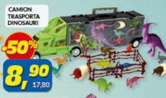 Risparmio Casa Camion Trasporta Dinosauri offerta