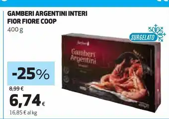 Ipercoop Gamberi argentini interi fior fiore coop offerta