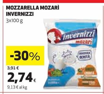 Ipercoop Mozzarella mozarì invernizzi offerta