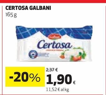 Ipercoop Certosa galbani offerta