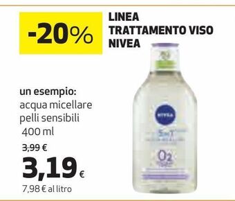 Ipercoop Linea trattamento viso nivea offerta