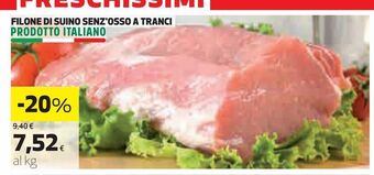 Ipercoop Filone di suino senz'osso a tranci offerta