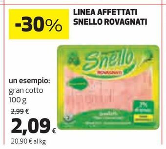 Ipercoop Linea affettati snello rovagnati offerta