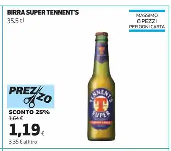 Ipercoop Birra super tennent's offerta