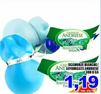 Sacoph Caseificio Andriese Scamorze Bianche/Affumicate 300 gr CA offerta