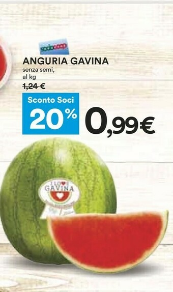 Coop Anguria Gavina offerta