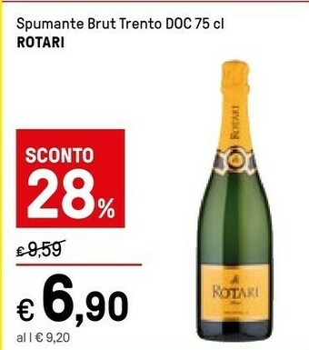 Iper La Grande Rotari Spumante Brut Trento Doc offerta