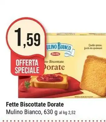 Supermercati Gulliver Mulino Bianco Mulino Bianco - Le Dorate Fette Biscottate 630 g(ml) offerta