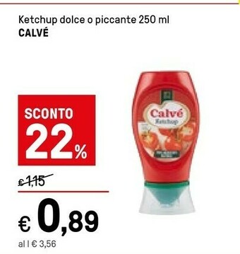 Iper La Grande Calvè Calvé - Ketchup 250 G(ml) offerta