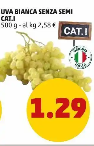 PENNY Uva bianca senza semi offerta
