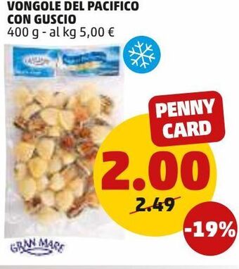 PENNY Vongole del pacifico con guscio offerta