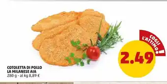 PENNY Cotoletta di pollo la milanese aia offerta