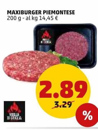 PENNY Maxiburger piemontese offerta