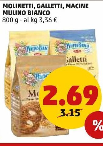 PENNY Molinetti, galletti, macine mulino bianco offerta