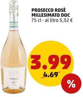 PENNY Prosecco rosè millesimato doc offerta