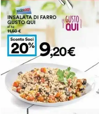 Coop Coop Insalata Di Farro Gusto Qui offerta