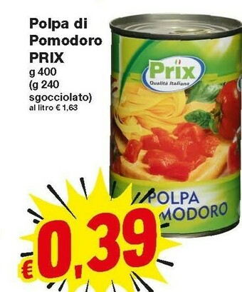Prix Quality Prix - Polpa Di Pomodoro 400 G offerta