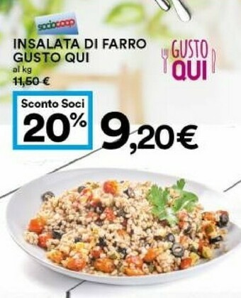 Coop Coop Insalata Di Farro Gusto Qui offerta