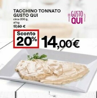 Coop Coop Tacchino Tonnato Gusto Qui offerta