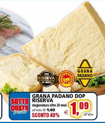 Il Gigante Grana padano dop riserva offerta