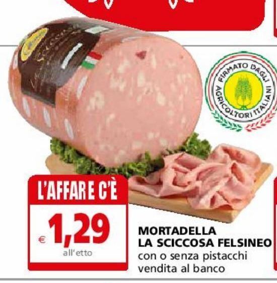 Mortadella la sciccosa felsineo offerta di Il Gigante