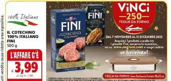 Il Gigante Il cotechino 100% italiano fini 500g offerta